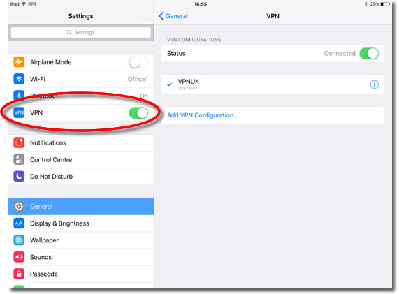 Setup Apple iPad VPN
