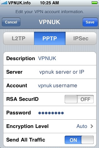 Setup Apple iPhone VPN