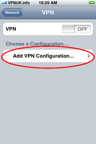 iPhone and iPod Touch VPN Setup - Add VPN