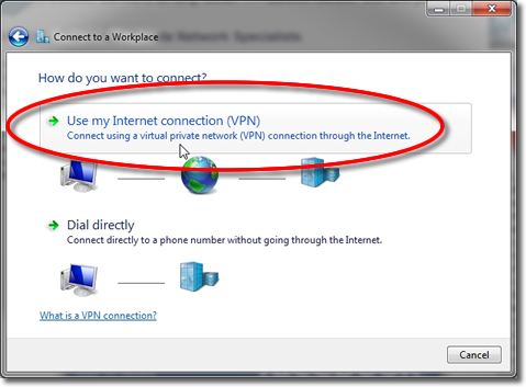 Setting up a VPN on Windows 7 - Part 6 - Use my Internet connection