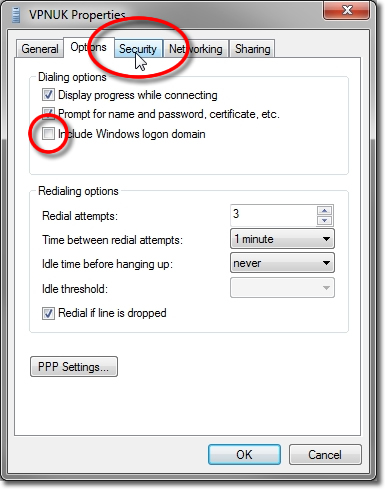 Setting up a VPN on Windows 7 - Part 13 - Disable windows login domain