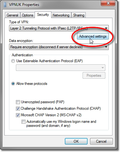 Setting up a VPN on Windows 7 - Part 15 - IPSec Key