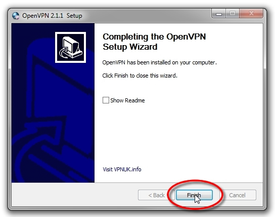 Setting up OpenVPN on Windows 7 - Part 8 - Reboot