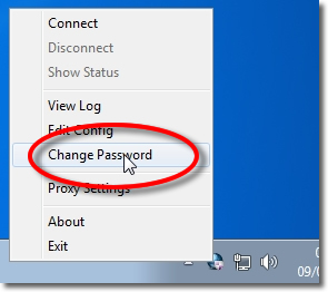 Setting up OpenVPN on Windows 7 - Part 17 - Change Password