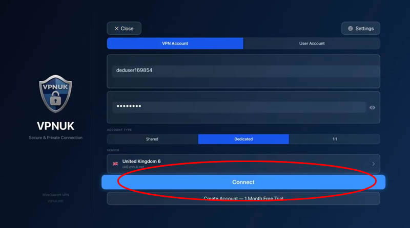 Setup VPNUK