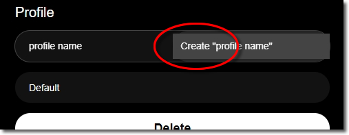 Create Profile – VPNUK